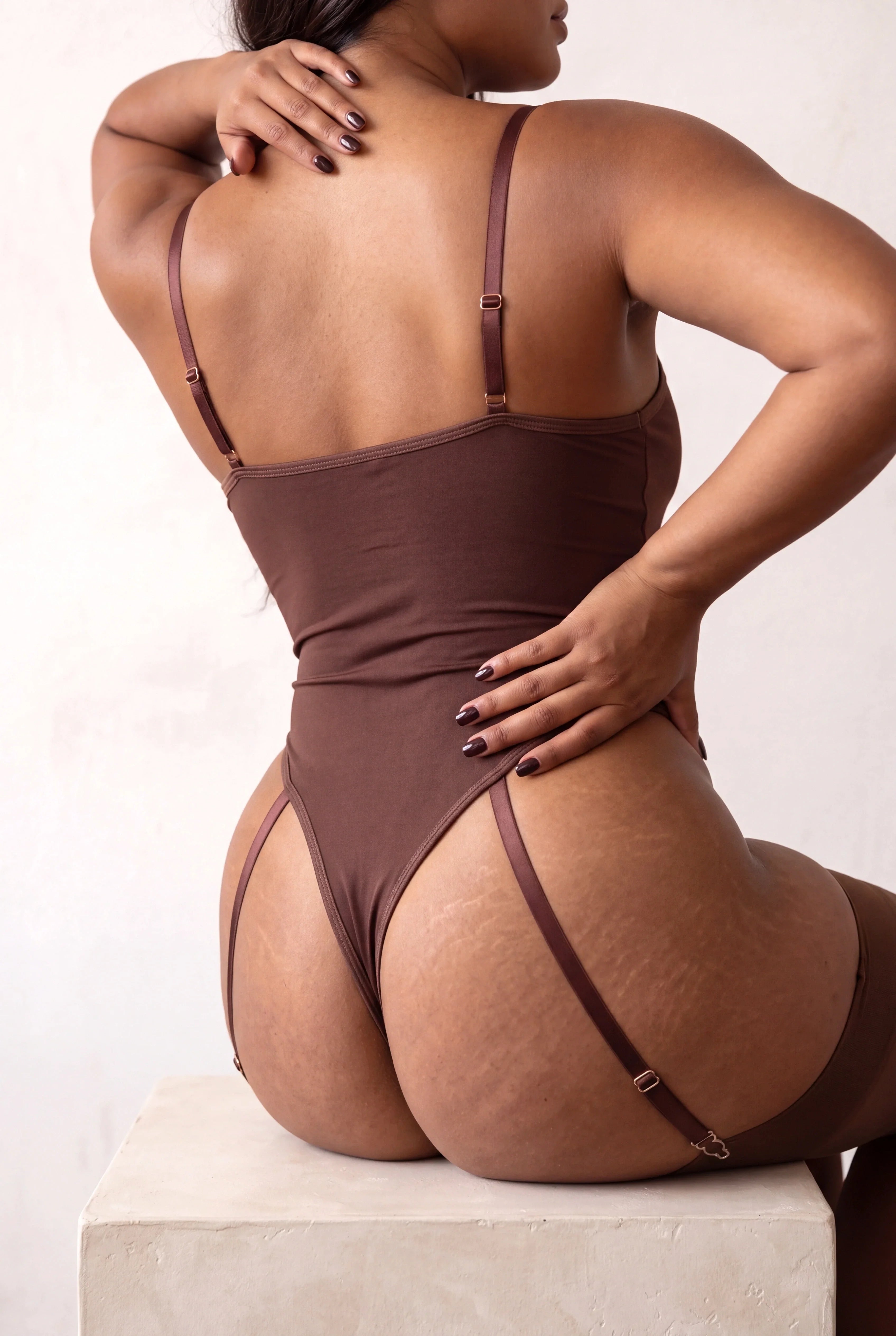 Body voor dames - GIA Chestnut - NAKED Underwear - Productdetail achterkant