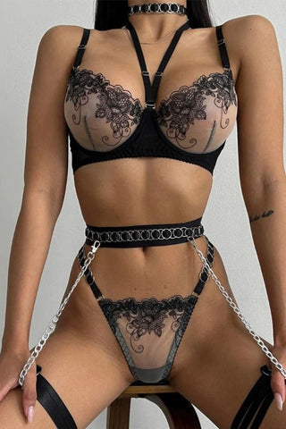 Vijfdelige lingerieset met dijband - CAPRICE 