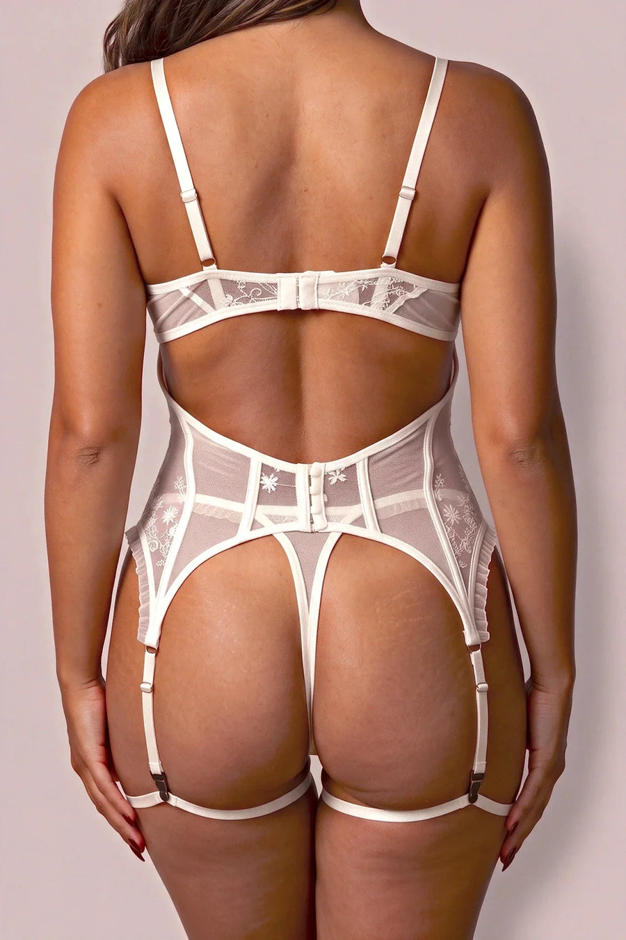 Driedelige lingerieset - BRODELYS Wit